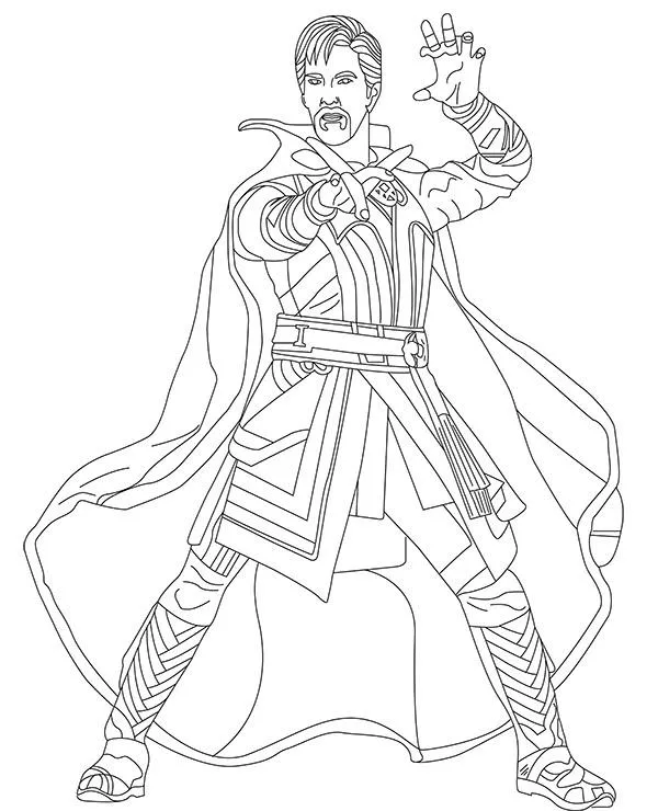 Malowanka Avengers Doktor Strange do druku