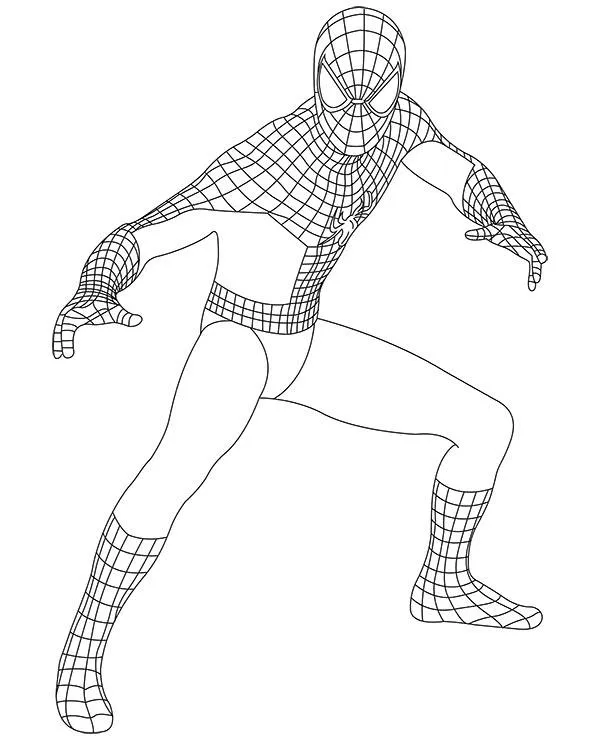 Malowanka avengers spider man - Ausmalbild zum Ausdrucken