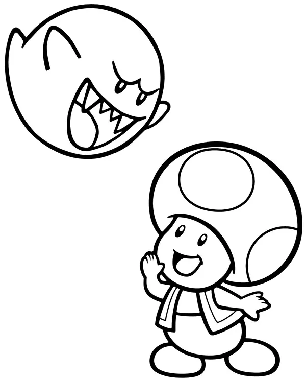 Malowanka mario z supergrzybkiem - Ausmalbild zum Ausdrucken