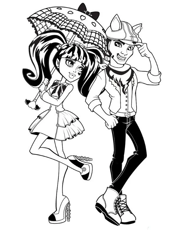Malowanka monster high - Ausmalbild zum Ausdrucken