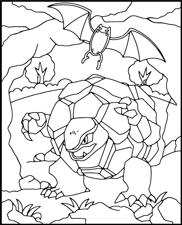 Malowanka pokemon bat - Ausmalbild zum Ausdrucken