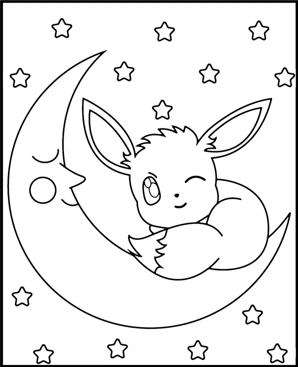 Malowanka pokemon moon - Ausmalbild zum Ausdrucken