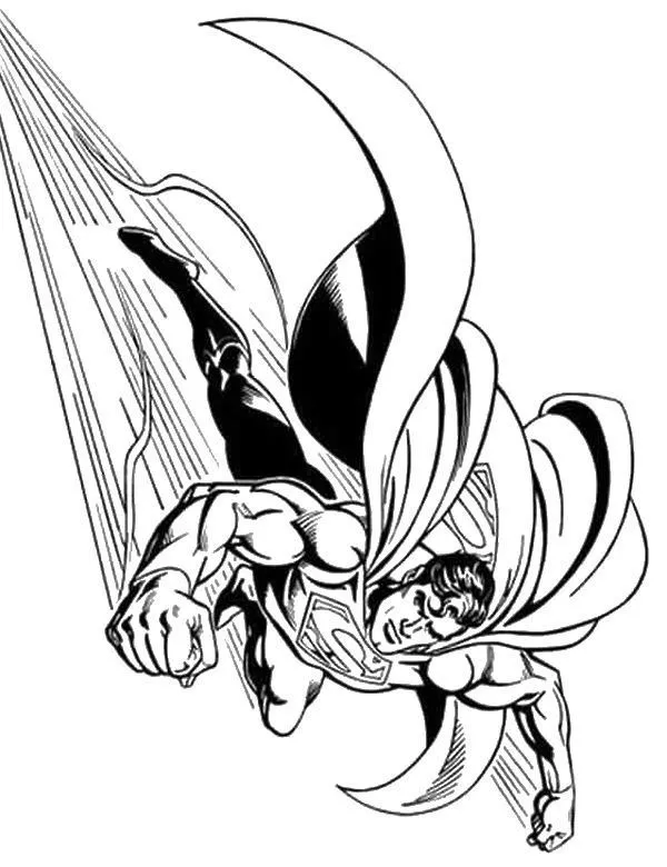 Malowanka superman - Ausmalbild zum Ausdrucken