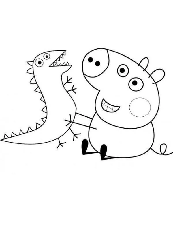 Malowanka swinka peppa - Ausmalbild zum Ausdrucken