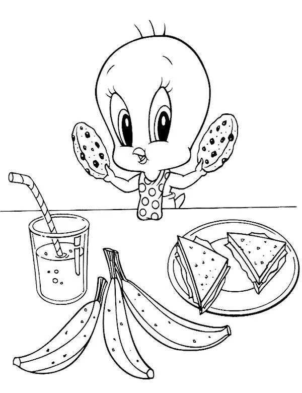 Malowanka tweety - Ausmalbild zum Ausdrucken