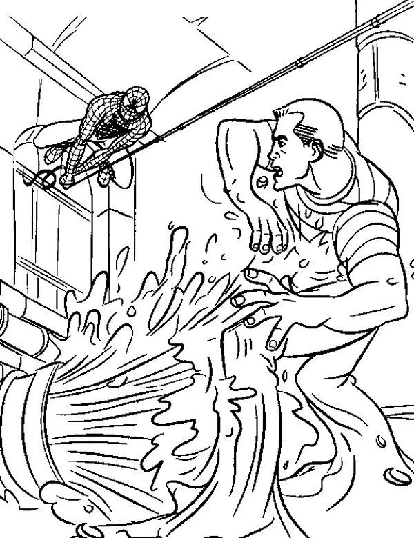 Malowanki dla dzieci spiderman - Ausmalbild zum Ausdrucken