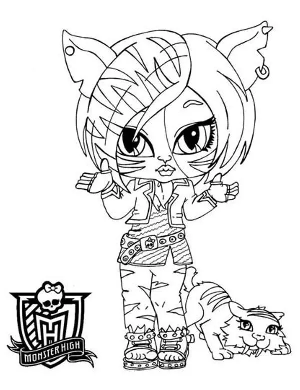 Malowanki moster high - Ausmalbild zum Ausdrucken