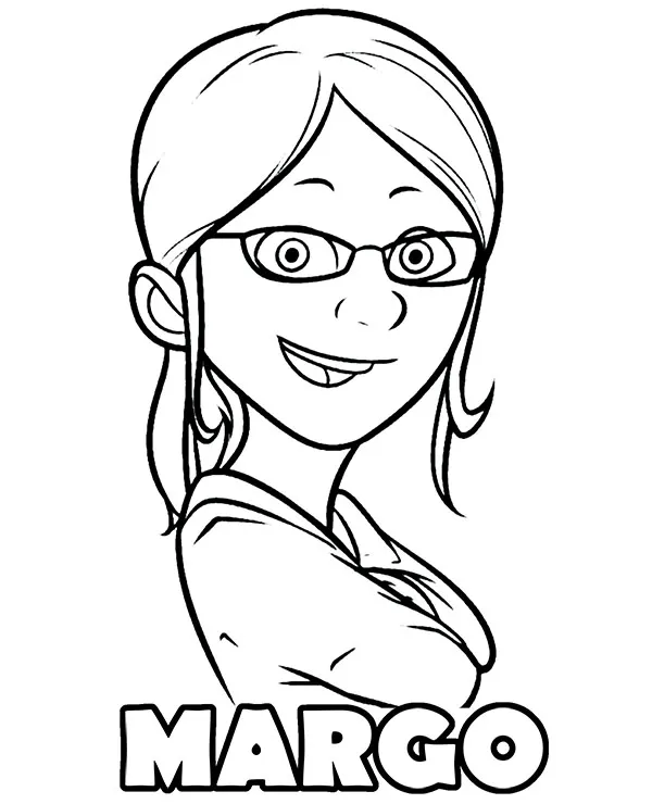 Margo z minionkow kolorowanka do wydruku - Ausmalbild zum Ausdrucken