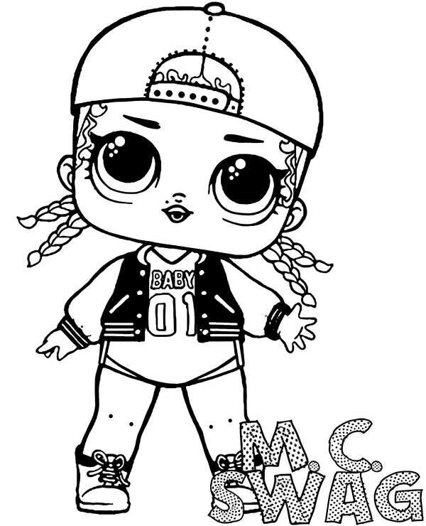 Mc swag kolorowanka lol surprise - Ausmalbild zum Ausdrucken