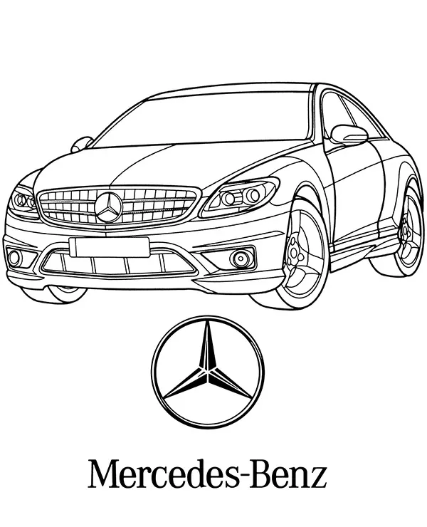 Mercedes cl kolorowanka do wydruku - Ausmalbild zum Ausdrucken
