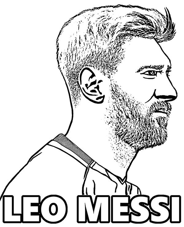 Messi lionel kolorowanka - Ausmalbild zum Ausdrucken