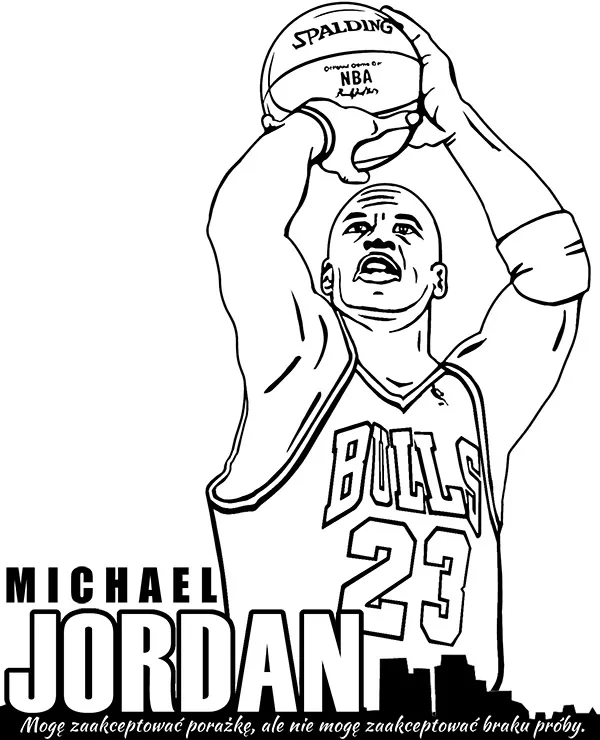 Michael jordan kolorowanka chicago bulls - Ausmalbild zum Ausdrucken