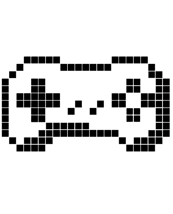 Minecraft narzedzie kolorowanka gamepad - Ausmalbild zum Ausdrucken