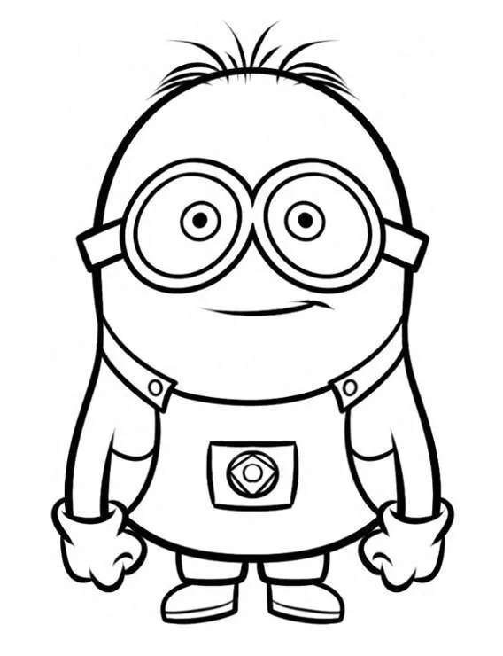 Minionki kolorowanka - Ausmalbild zum Ausdrucken