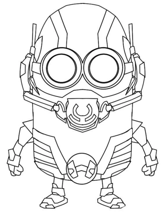 Minionki kolorowanka - Ausmalbild zum Ausdrucken