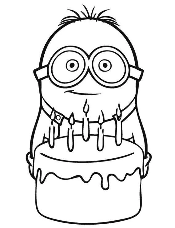 Minionki kolorowanka - Ausmalbild zum Ausdrucken