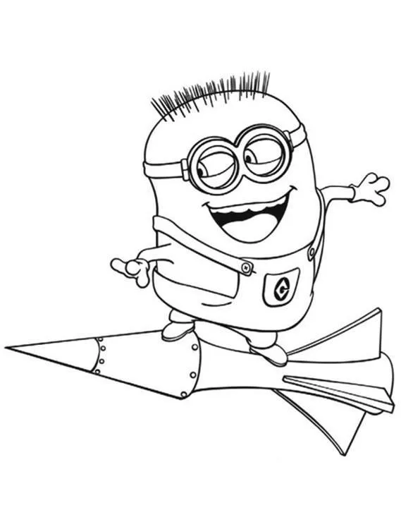 Minionki kolorowanka - Ausmalbild zum Ausdrucken