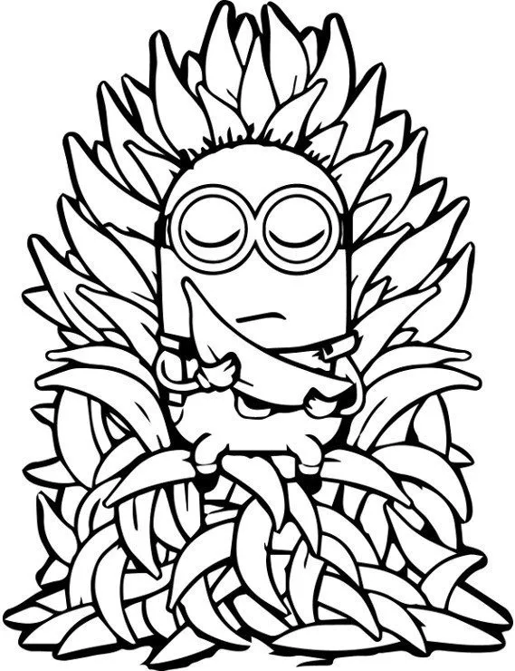 Minionki kolorowanka - Ausmalbild zum Ausdrucken