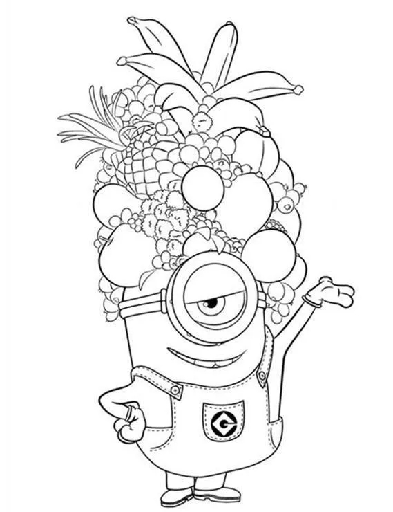 Minionki kolorowanka - Ausmalbild zum Ausdrucken