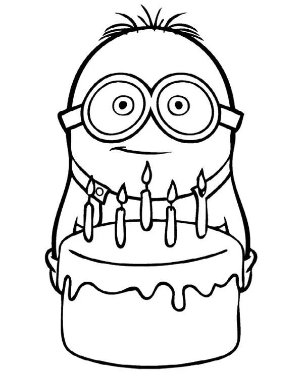 Minionki kolorowanka - Ausmalbild zum Ausdrucken