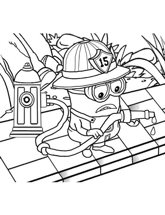 Minionki kolorowanka - Ausmalbild zum Ausdrucken