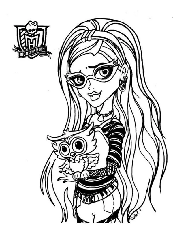 Monster High - Ausmalbild zum Ausdrucken