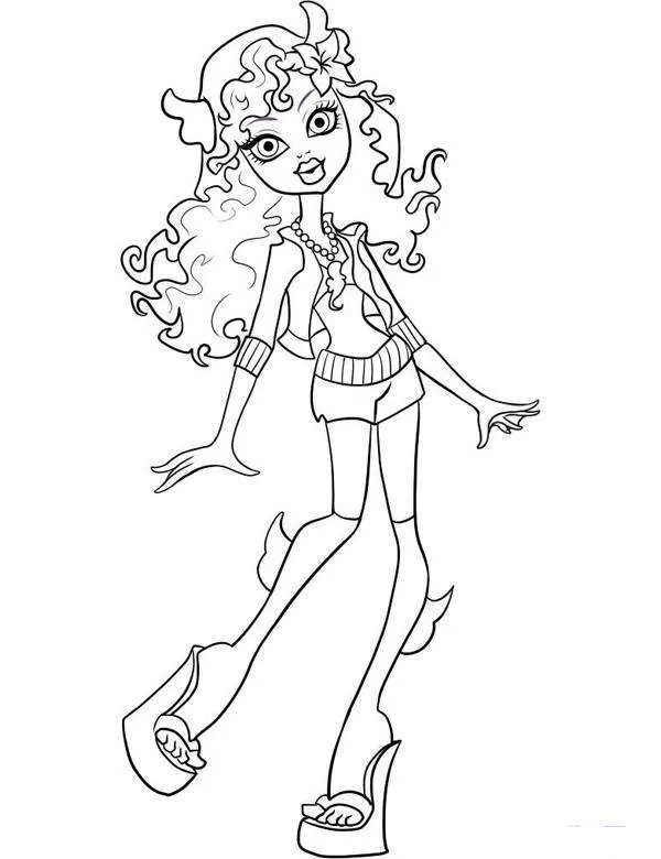Monster High - Ausmalbild zum Ausdrucken
