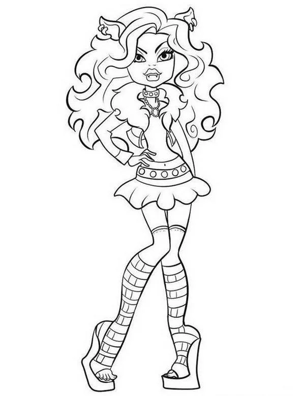 Monster High - Ausmalbild zum Ausdrucken