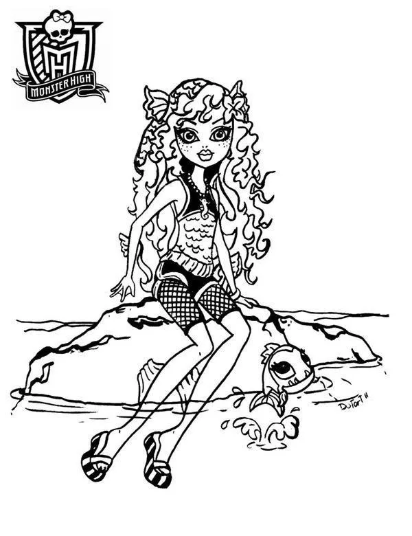 Monster High - Ausmalbild zum Ausdrucken
