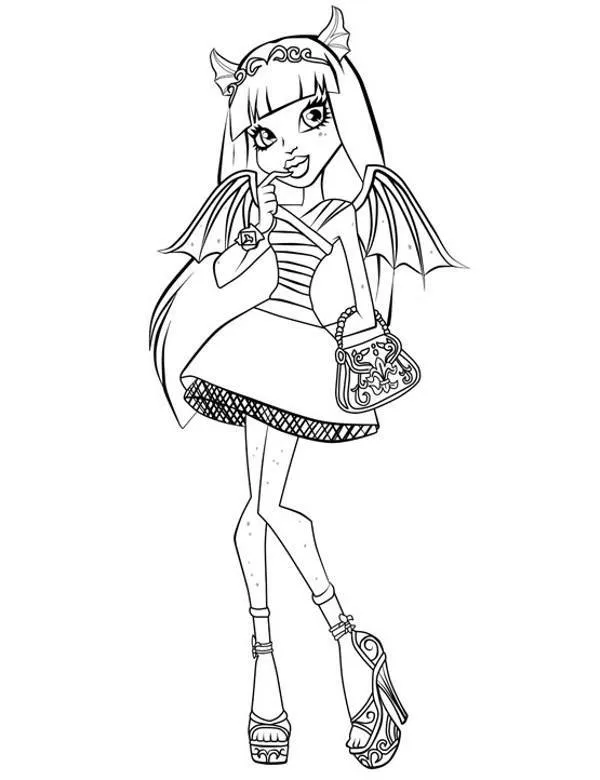 Monster High - Ausmalbild zum Ausdrucken