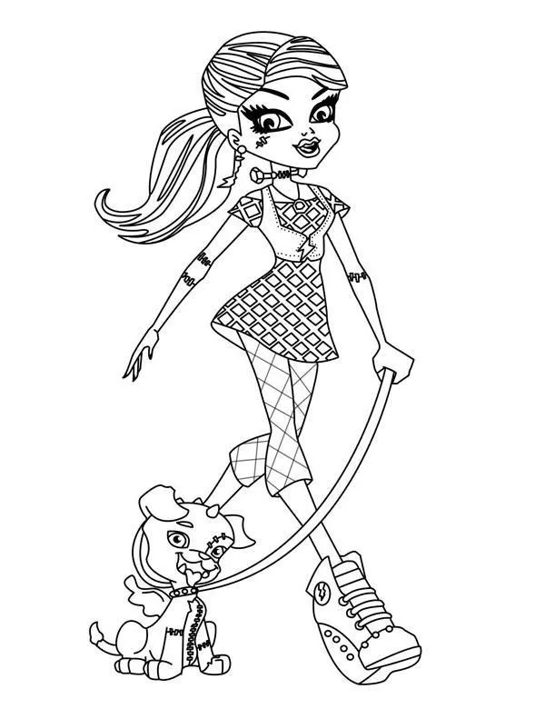 Monster High - Ausmalbild zum Ausdrucken