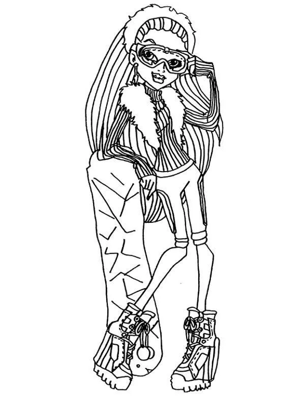 Monster high kolorowanka - Ausmalbild zum Ausdrucken