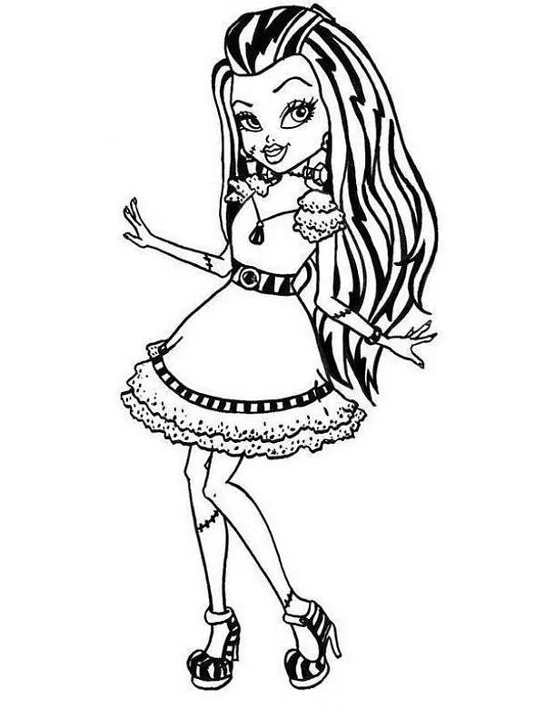 Monster high kolorowanka - Ausmalbild zum Ausdrucken