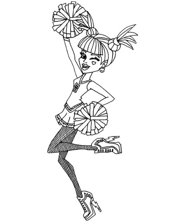 Monster high kolorowanka - Ausmalbild zum Ausdrucken