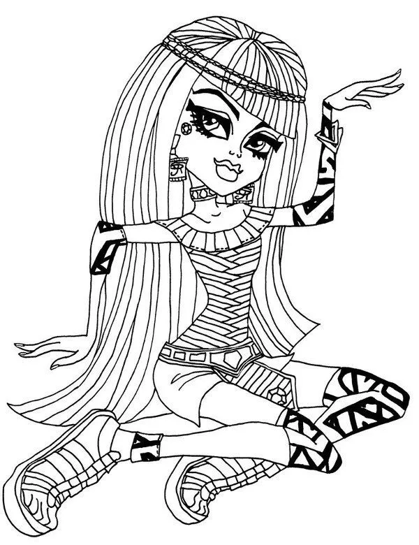 Monster high kolorowanka - Ausmalbild zum Ausdrucken