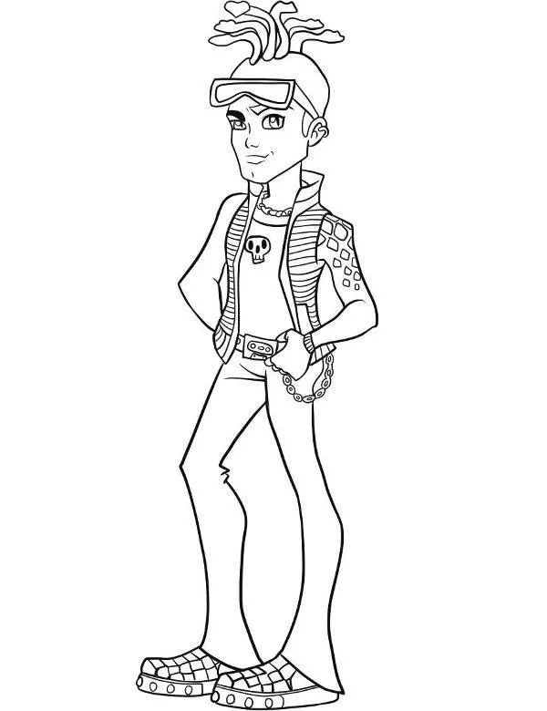 Monster high kolorowanka - Ausmalbild zum Ausdrucken