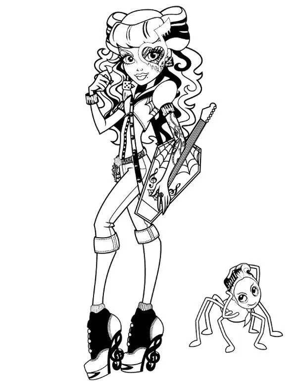 Monster high kolorowanka - Ausmalbild zum Ausdrucken