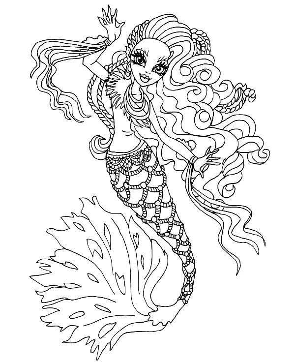 Monster high kolorowanka - Ausmalbild zum Ausdrucken