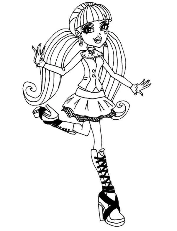 Monster high kolorowanka - Ausmalbild zum Ausdrucken