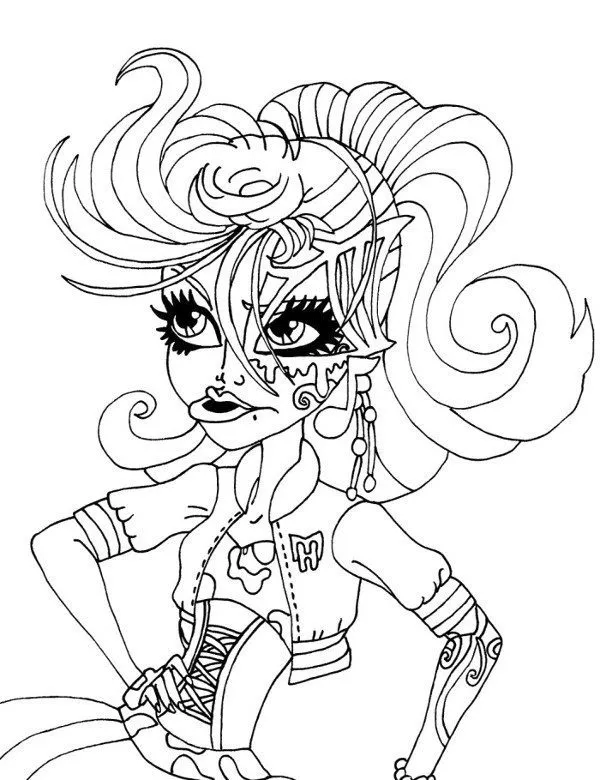 Monster high kolorowanka do wydruku - Ausmalbild zum Ausdrucken