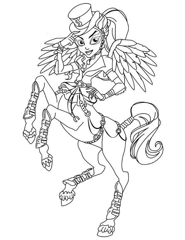 Monster high kolorowanki - Ausmalbild zum Ausdrucken