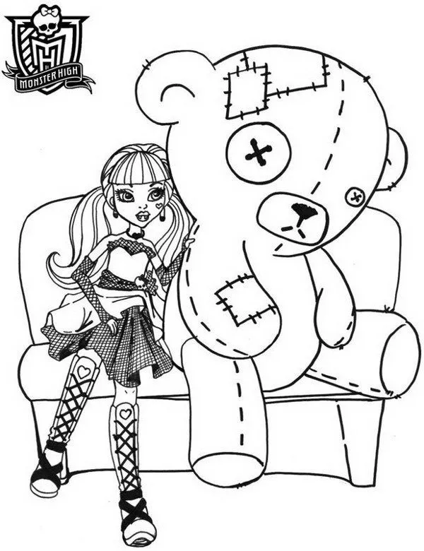Monster high kolorowanki do wydruku - Ausmalbild zum Ausdrucken