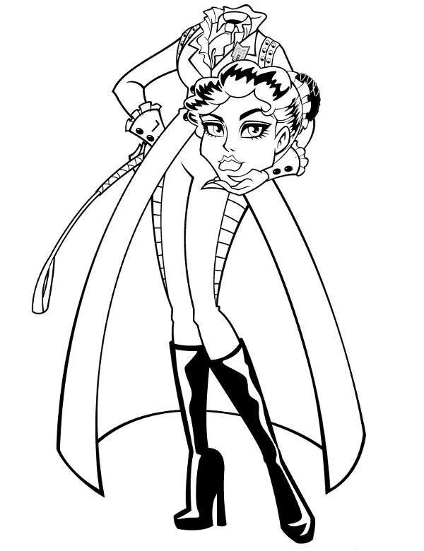 Monster high malowanka dla dzieci - Ausmalbild zum Ausdrucken