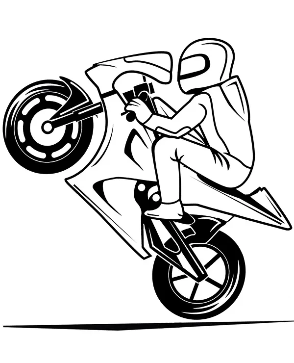 Motor sportowy kolorowanka - Ausmalbild zum Ausdrucken
