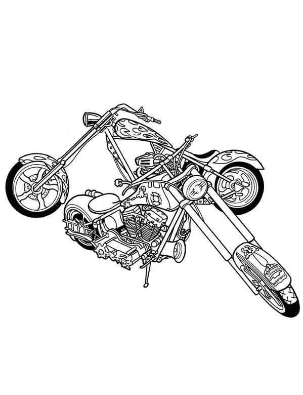 Motory kolorowanki dla dzieci do druku