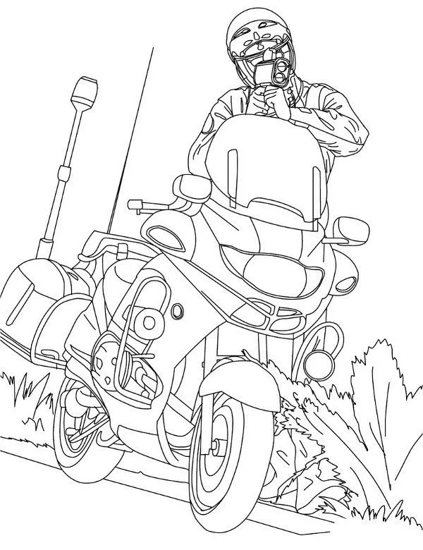 Motory kolorowanki - Ausmalbild zum Ausdrucken