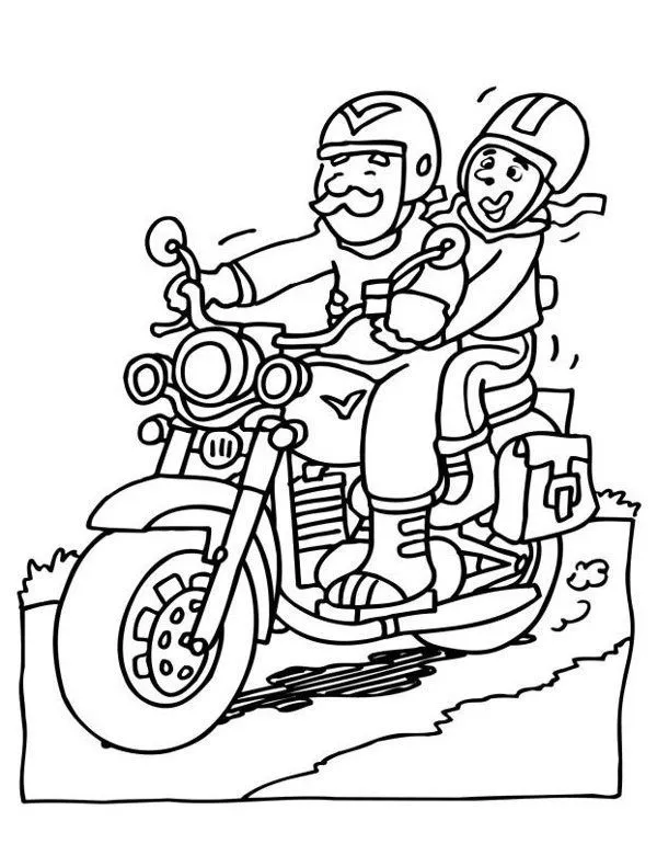 Motory kolorowanki - Ausmalbild zum Ausdrucken