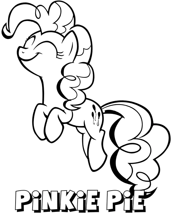My little pony kolorowanka pinkie pie - Ausmalbild zum Ausdrucken