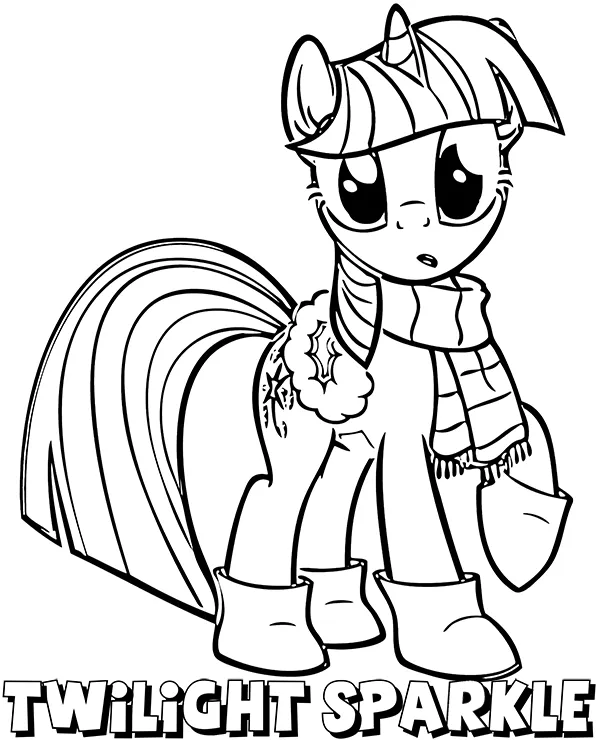 My little pony kolorowanka twilight sparkle - Ausmalbild zum Ausdrucken