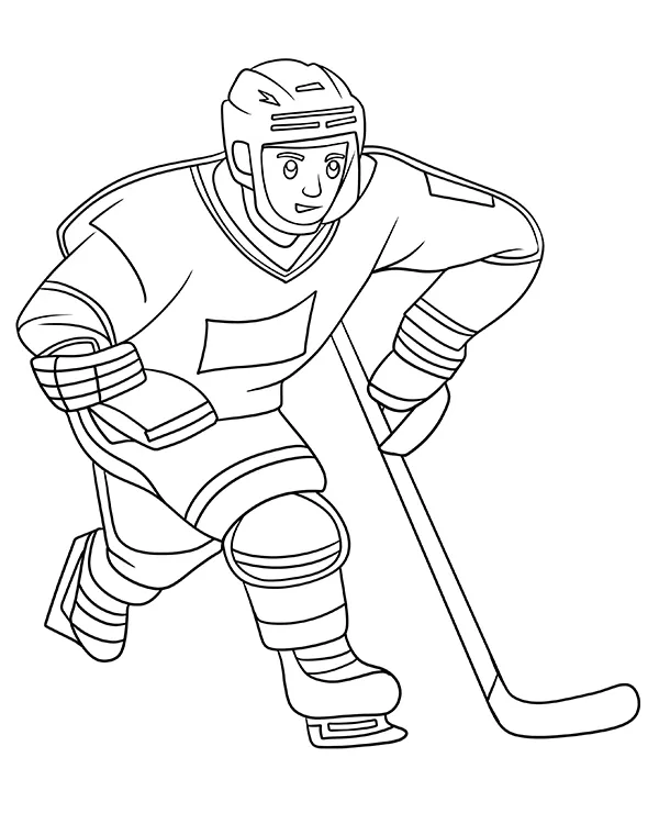 NHL zawodnik atak kolorowanka do druku